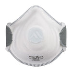 Geformte FFP3-Atemschutzmaske mit Ventil (Pk10) - Weiss (WHR)