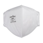 FFP3 Dolomite faltbare flache Atemschutzmaske - Weiss (WHR)