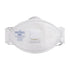 Dreifach gefaltete Dolomit Atemschutzmaske mit Ventil, FFP3 (10er-Pack) - Weiss (WHR)