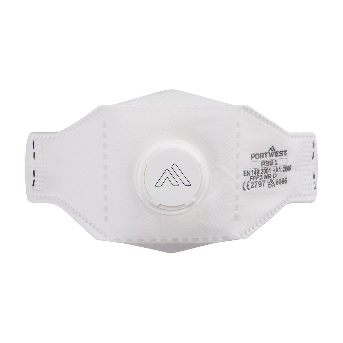 EAGLE FFP3  Dolomit faltbare Feinstaubmaske mit Ventil - Weiss (WHR)