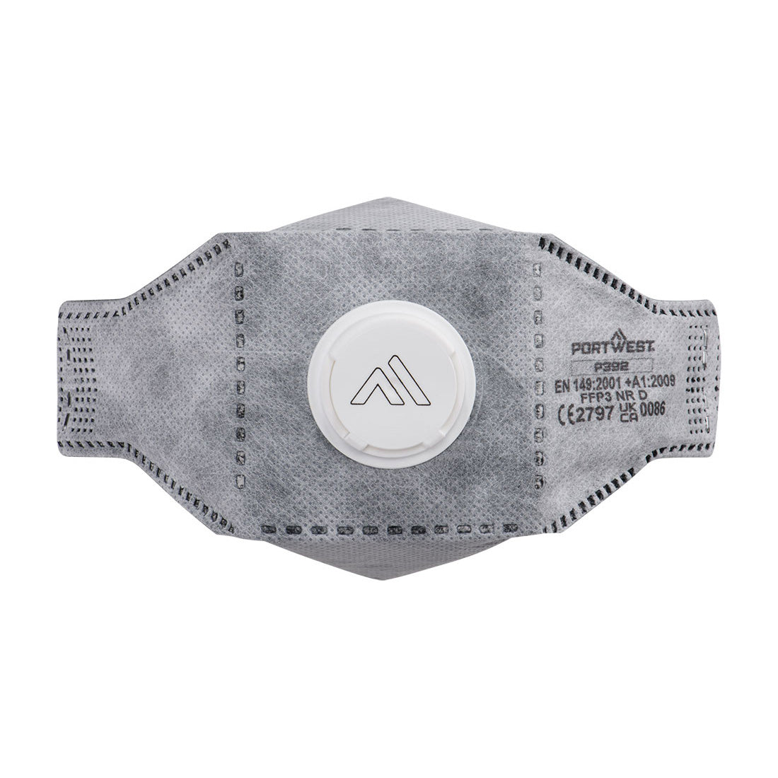 EAGLE FFP3 Flaches Atemschutzgerät mit Kohlefaser-Ventil (Pk10) - Weiss (WHR)
