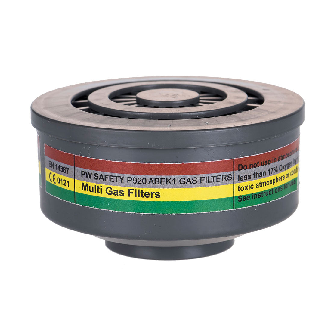 ABEK1 Gasfilter Spezialgewindeanschluss (Pk4) - Grau (GRR)
