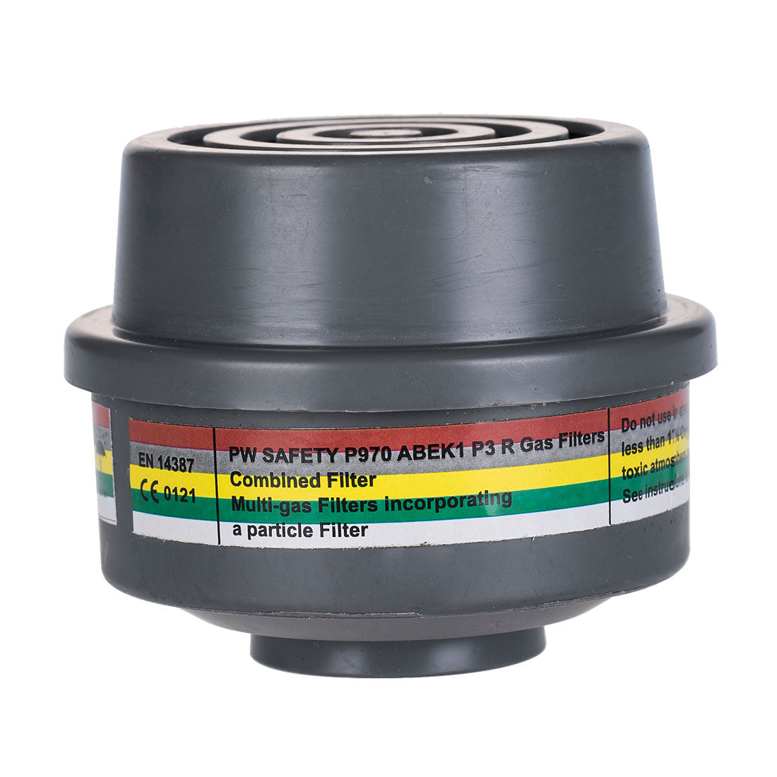 ABEK1P3 Kombinationsfilter mit Schraubgewinde - Grau (GRR)