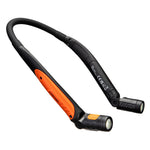 USB-aufladbare LED-Nackenleuchte - Schwarz/Orange (BKO)
