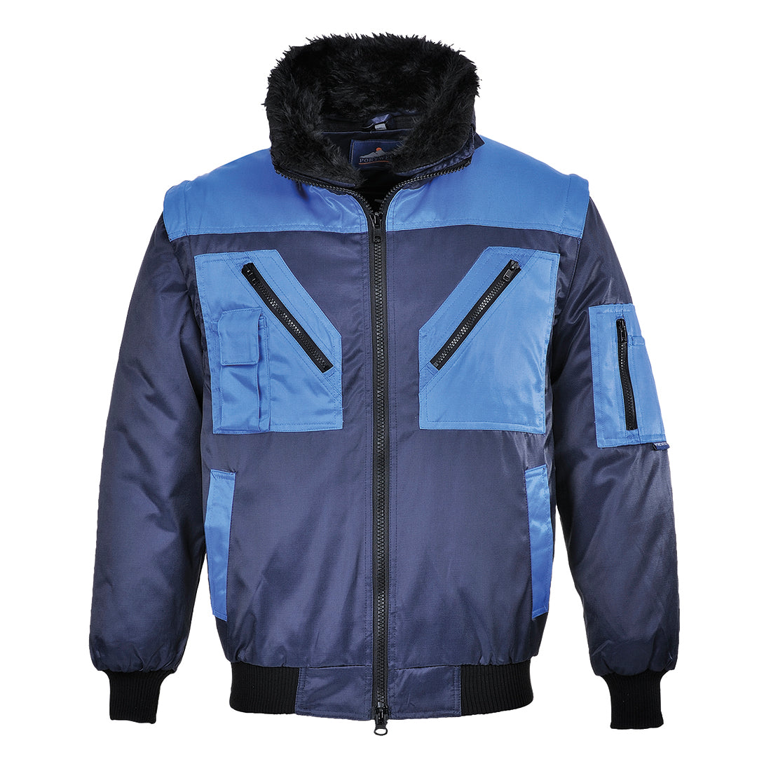 Zweifarbige Pilotjacke - Marine (NAR)