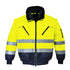 Hi-Vis 3-in-1 Kontrast Pilotjacke - Gelb/Marine (YNR)