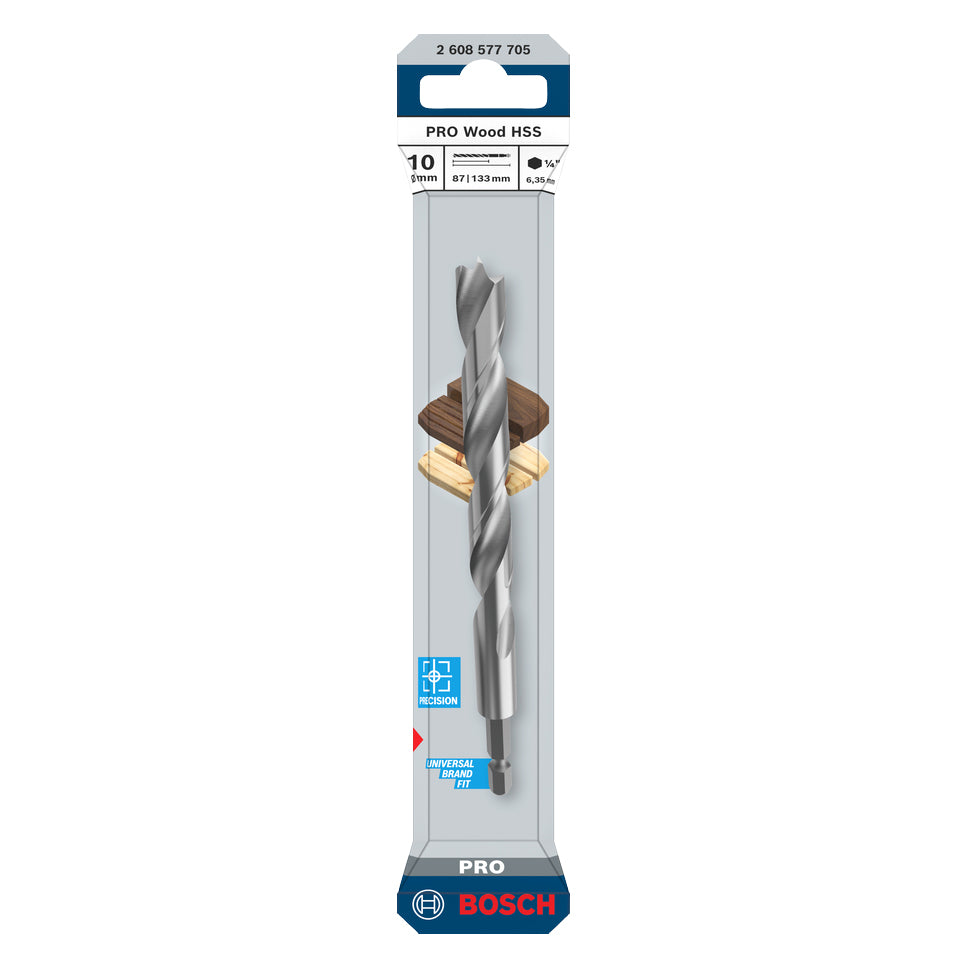 Bosch PRO Wood HSS-Holzspiralbohrer