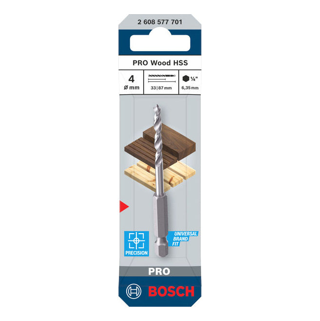 Bosch PRO Wood HSS-Holzspiralbohrer