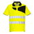 PW2 Warnschutz Cotton Comfort Poloshirt kurzarm - Gelb/Schwarz (YBR)