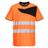 PW2 Warnschutz Cotton Comfort T-Shirt kurzarm - Orange/Schwarz (OBR)