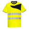 PW2 Warnschutz Cotton Comfort T-Shirt kurzarm - Gelb/Schwarz (YBR)