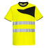 PW2 Warnschutz Cotton Comfort T-Shirt kurzarm - Gelb/Schwarz (YBR)