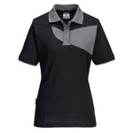 PW2 Poloshirt für Damen - Schwarz/ZoomGrau (BZR)