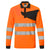 PW2 Warnschutz Polo Shirt langarm - Orange/Schwarz (OBR)