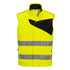 PW2 Warnschutz Fleece Winterweste - Gelb/Schwarz (YBR)