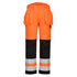 PW2 warnschutz-bundhose mit holstertaschen - Orange/Schwarz (OBR)