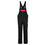 PW2 Latzhose - Schwarz/rot (BDR)