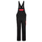 PW2 Latzhose - Schwarz/rot (BDR)