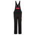 PW2 Latzhose - Schwarz/rot (BDR)