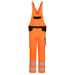 PW2 Warnschutz- Latzhose - Orange/Schwarz (OBR)