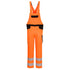 PW2 Warnschutz- Latzhose - Orange/Schwarz (OBR)