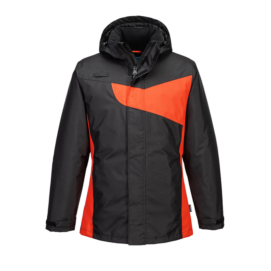 PW2 Winterjacke - Schwarz/rot (BDR)