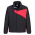 PW2 Softshelljacke (2L) - Schwarz/rot (BDR)