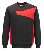 PW2 RUNDHALSSWEATSHIRT - Schwarz/rot (BDR)
