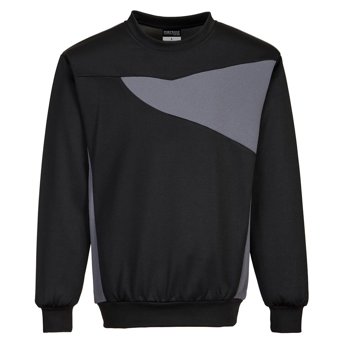 PW2 RUNDHALSSWEATSHIRT - Schwarz/ZoomGrau (BZR)
