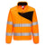 PW2 Warnschutz-Fleecejacke - Orange/Schwarz (OBR)