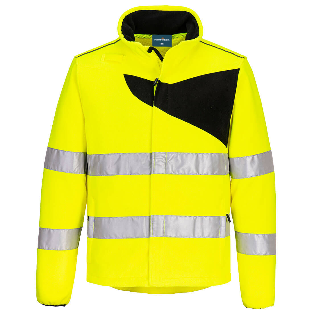 PW2 Warnschutz-Fleecejacke - Gelb/Schwarz (YBR)