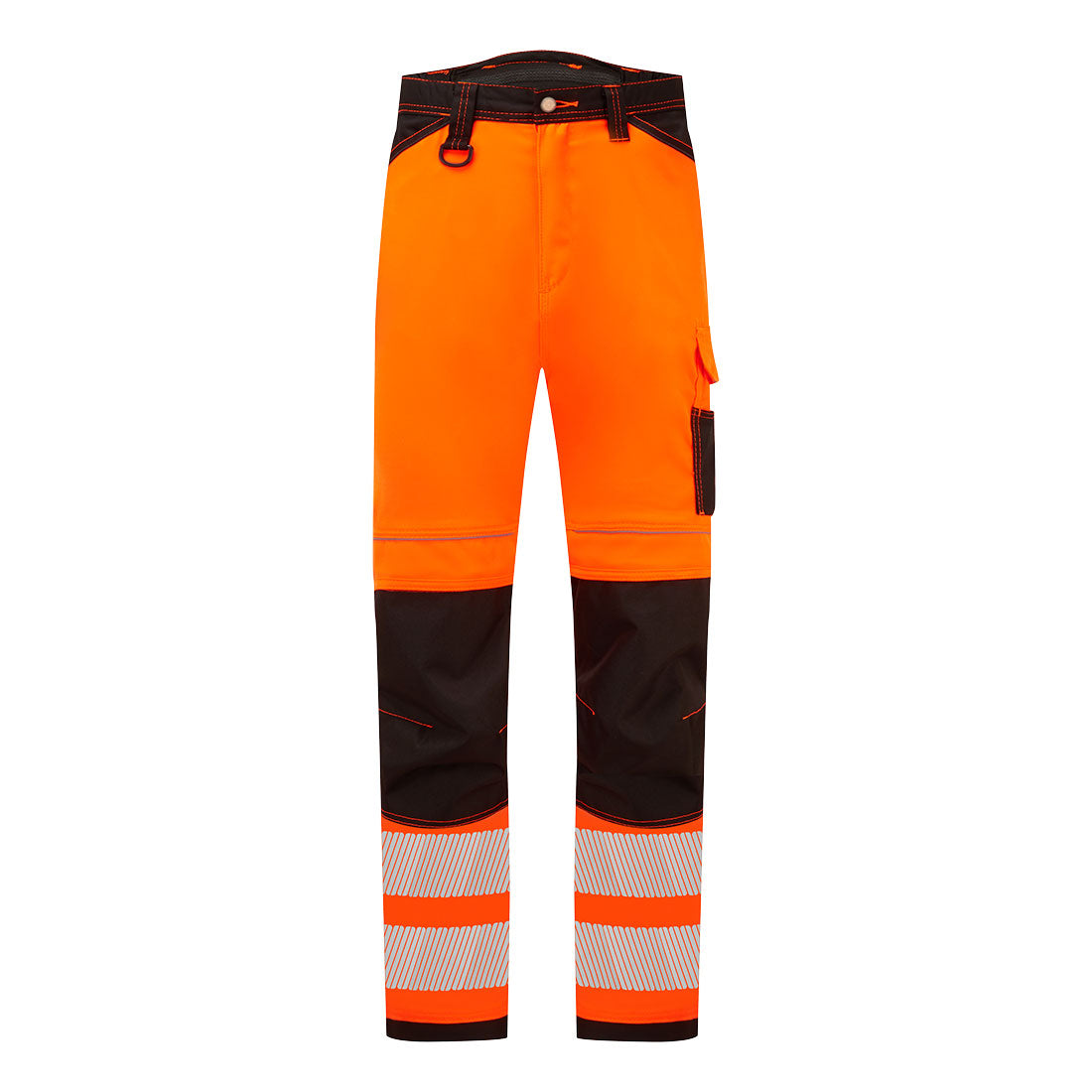 PW3 Leichte Hi-Vis Stretch Arbeitsbundhose - Orange/Schwarz (OBR)