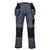 PW3 Stretch Bundhose mit Holstertaschen - ZoomGrau/Schwarz (ZBR)