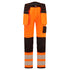 PW3 Hi-Vis Stretch-Bundhose mit Holstertaschen - Orange/Schwarz (OBR)