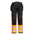 PW3 Hi-Vis Bundhose mit Holstertaschen Klasse 1 - Orange/Schwarz (OBR)
