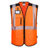 PW3 Hi-Vis Exekutiv Weste - Orange/Schwarz (OBR)