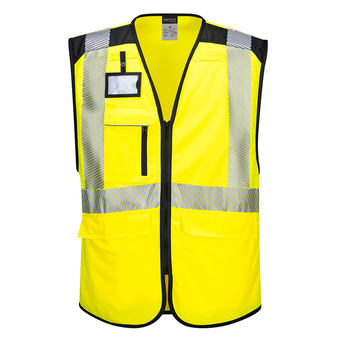 PW3 Hi-Vis Exekutiv Weste - Gelb/Schwarz (YBR)