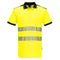 PW3 Hi-Vis Polo Shirt  S/S - Gelb/Schwarz (YBR)