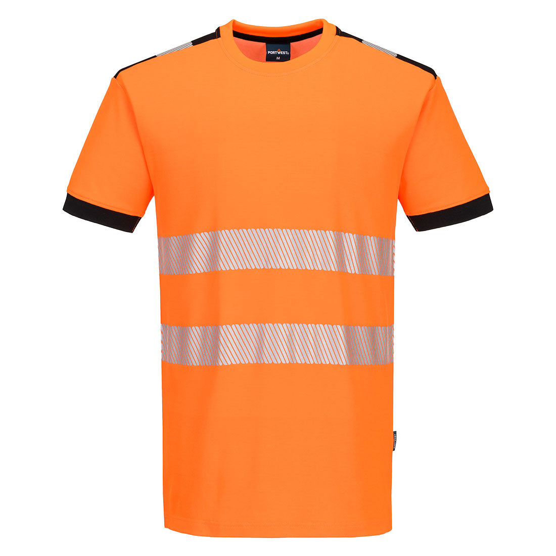 PW3 Hi-Vis T-Shirt  S/S - Orange/Schwarz (OBR)
