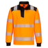 PW3 Hi-Vis Sweatshirt mit 1/4 Reißverschluss - Orange/Schwarz (OBR)