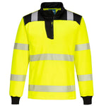 PW3 Hi-Vis Sweatshirt mit 1/4 Reißverschluss - Gelb/Schwarz (YBR)