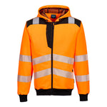 PW3 Hi-Vis Kapuzenjacke - Orange/Schwarz (OBR)