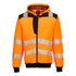 PW3 Hi-Vis Kapuzenjacke - Orange/Schwarz (OBR)