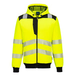 PW3 Hi-Vis Kapuzenjacke - Gelb/Schwarz (YBR)