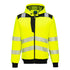 PW3 Hi-Vis Kapuzenjacke - Gelb/Schwarz (YBR)