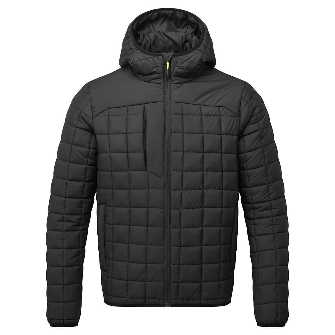 PW3 Steppjacke mit Quadratmuster - Schwarz (BKR)