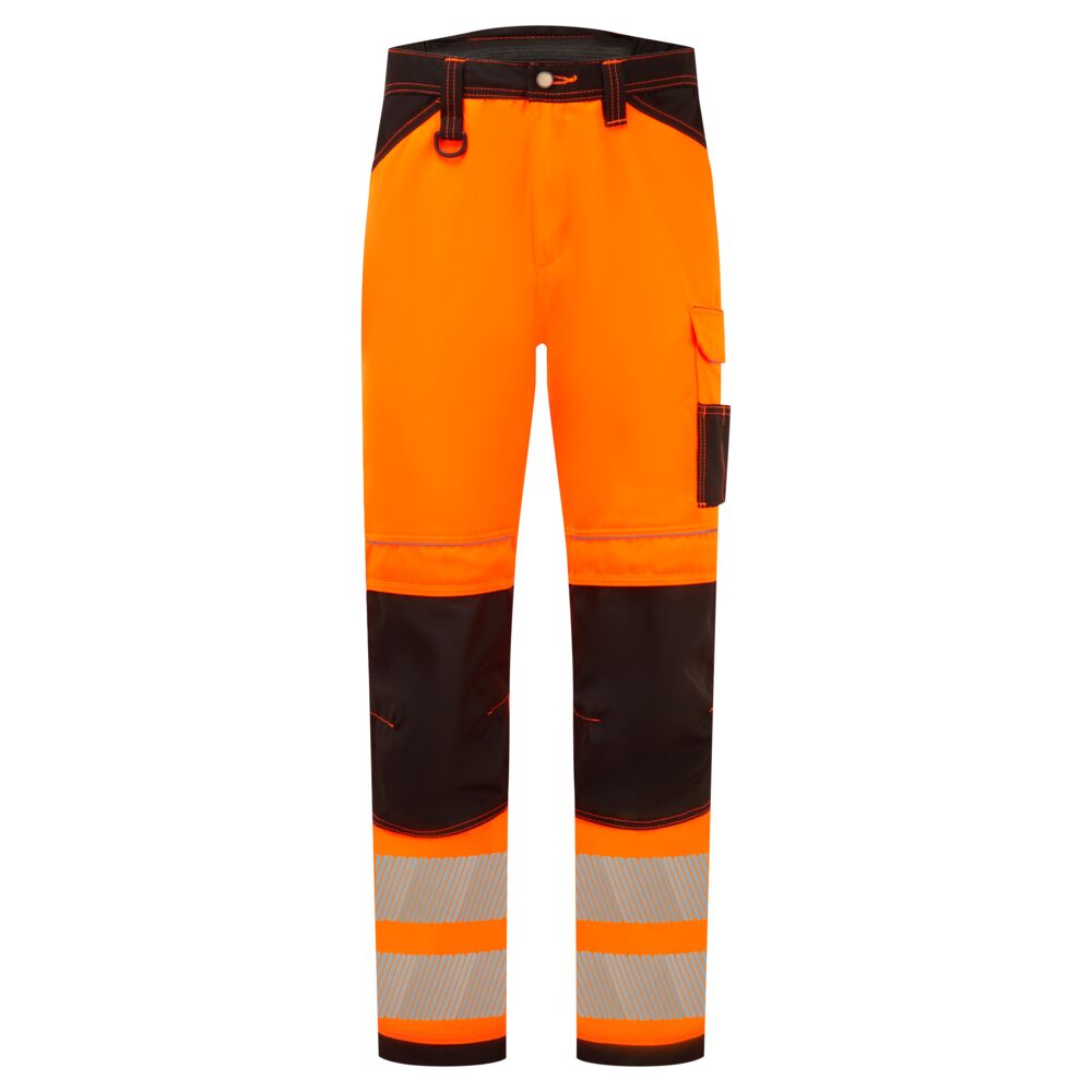 PW3 Hi-Vis Arbeitsbundhose - Orange/Schwarz (OBR)