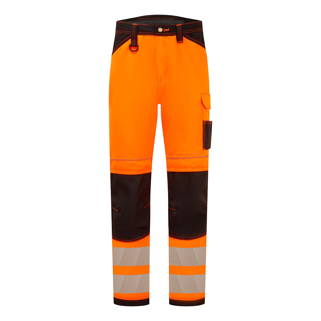 PW3 Hi-Vis Arbeitsbundhose - Orange/Schwarz (OBS)
