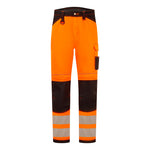 PW3 Hi-Vis Arbeitsbundhose - Orange/Schwarz (OBS)