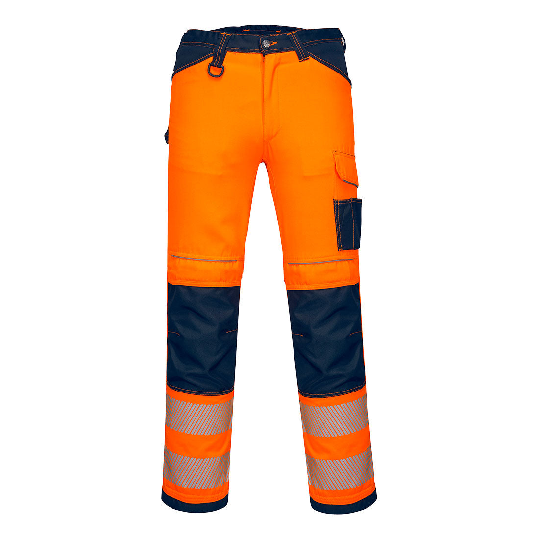 PW3 Hi-Vis Arbeitsbundhose - Orange/Marine (ONS)